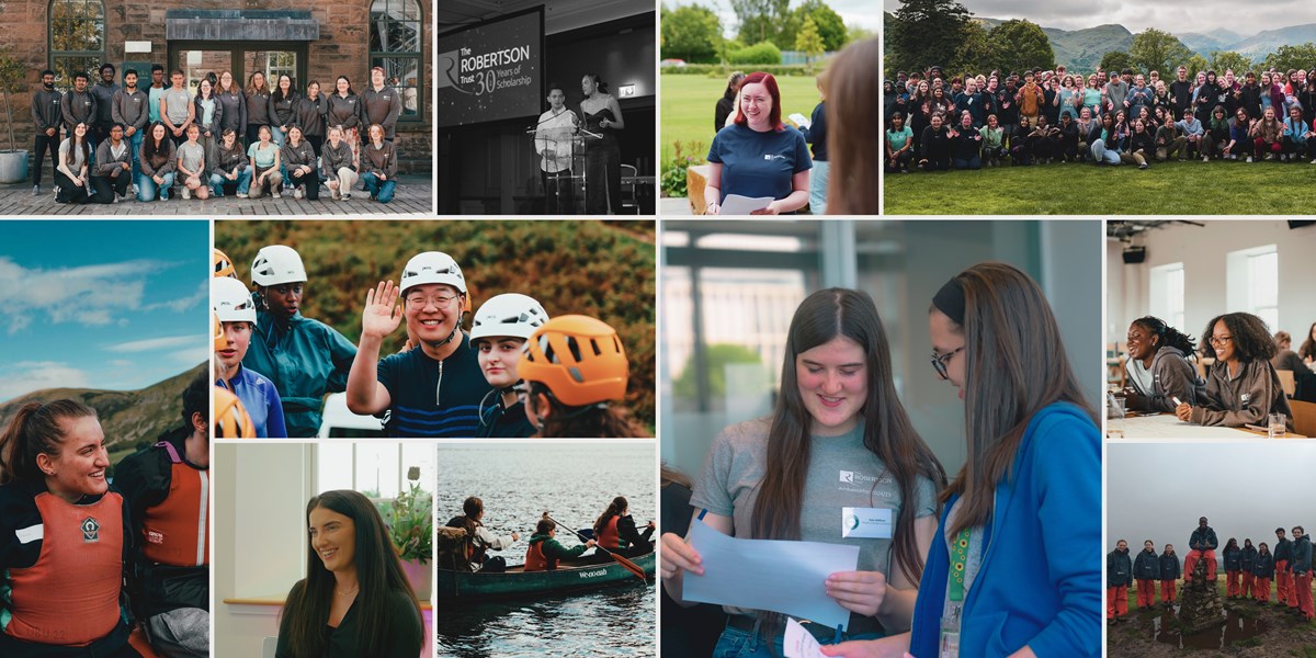 Image Collage of Robertson Trust Scholars.